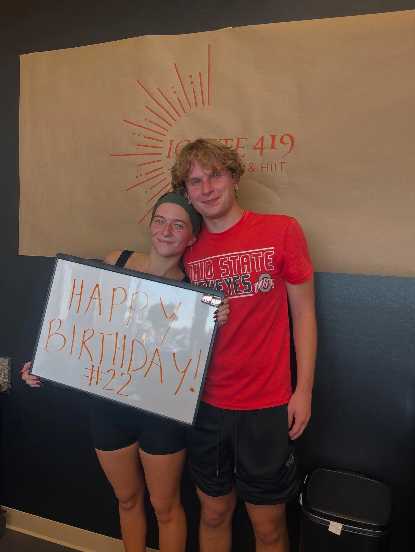 she&rsquo;s feeling 22!!!! Happy happy birthday! thanks for sharing your morning with us🧡🫶🏻