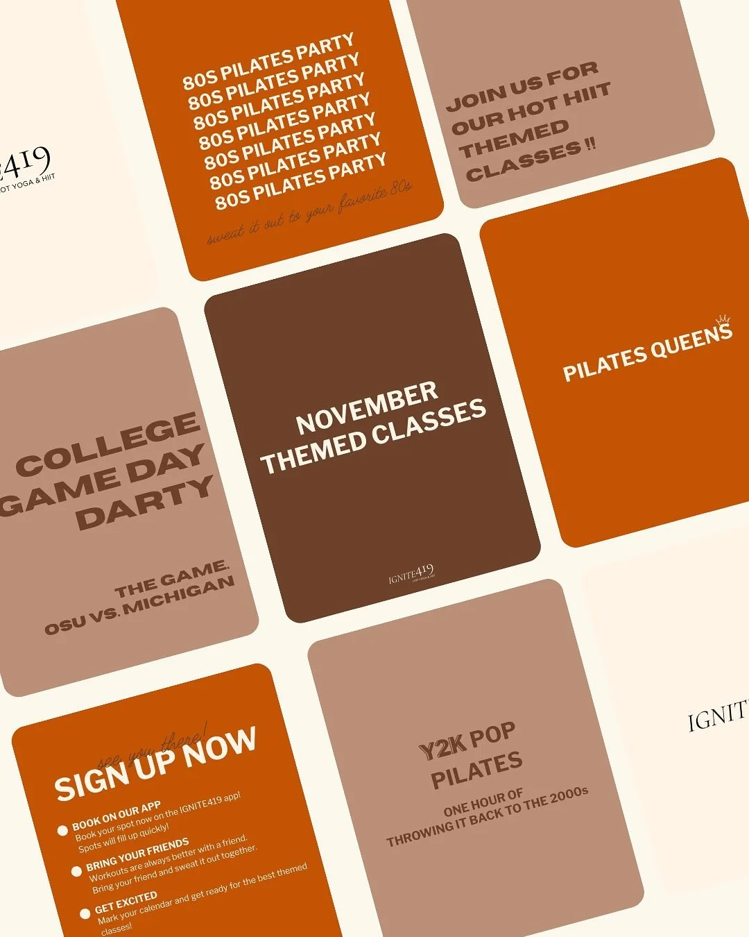 The November lineup is here and it&rsquo;s a good one! Join us all month long for themed classes you won&rsquo;t want to miss. 🔥