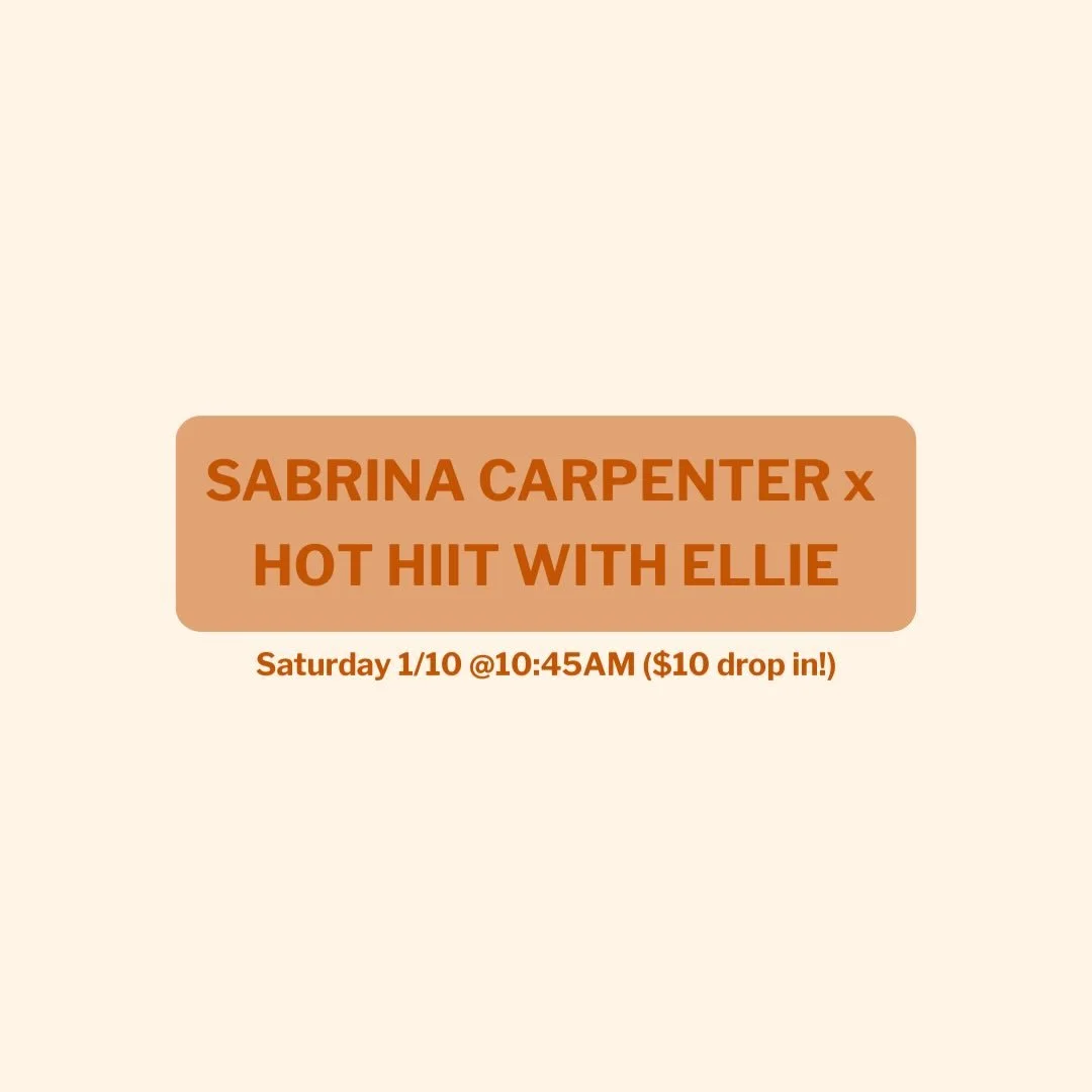 Join us this Saturday for our first themed class of the year! Come sweat with Ellie while listening to Sabrina Carpenter. We can&rsquo;t wait to see you there 🪩✨
