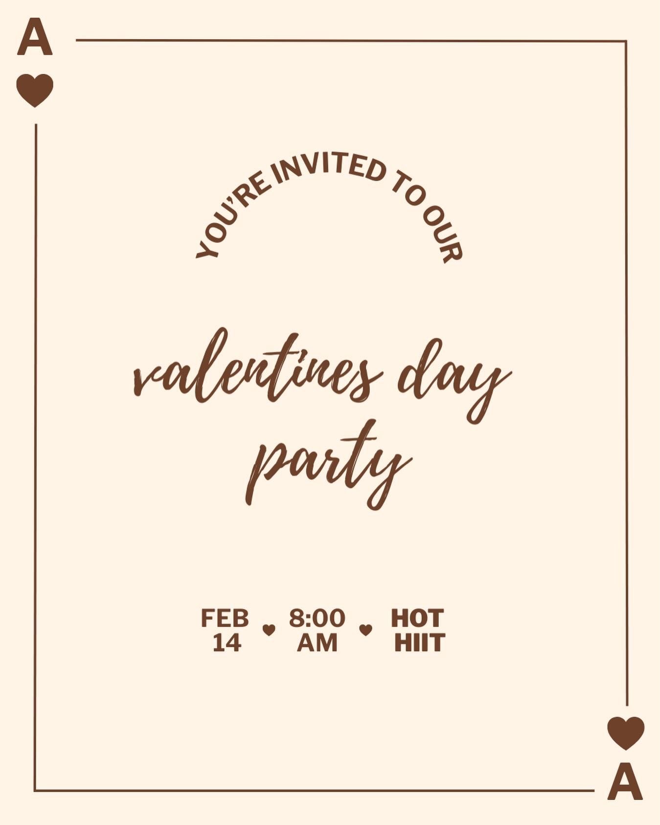 A Valentine from Ignite 419 💌

Join us this coming Saturday for our Valentine&rsquo;s Day party! Starting with a 8:00am hot hiit class with Emily followed by fun drinks and snacks. We can&rsquo;t wait to see you there 🤍