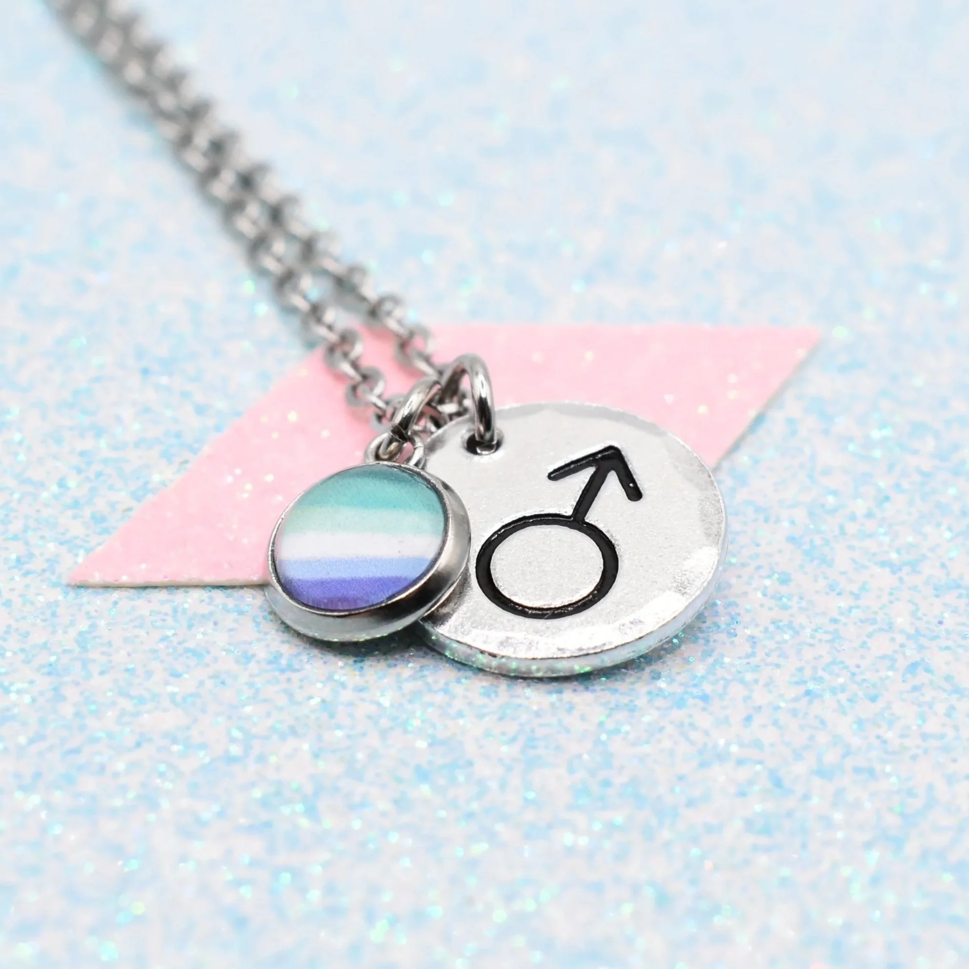Symbolic, MLM Pride Flag Necklace