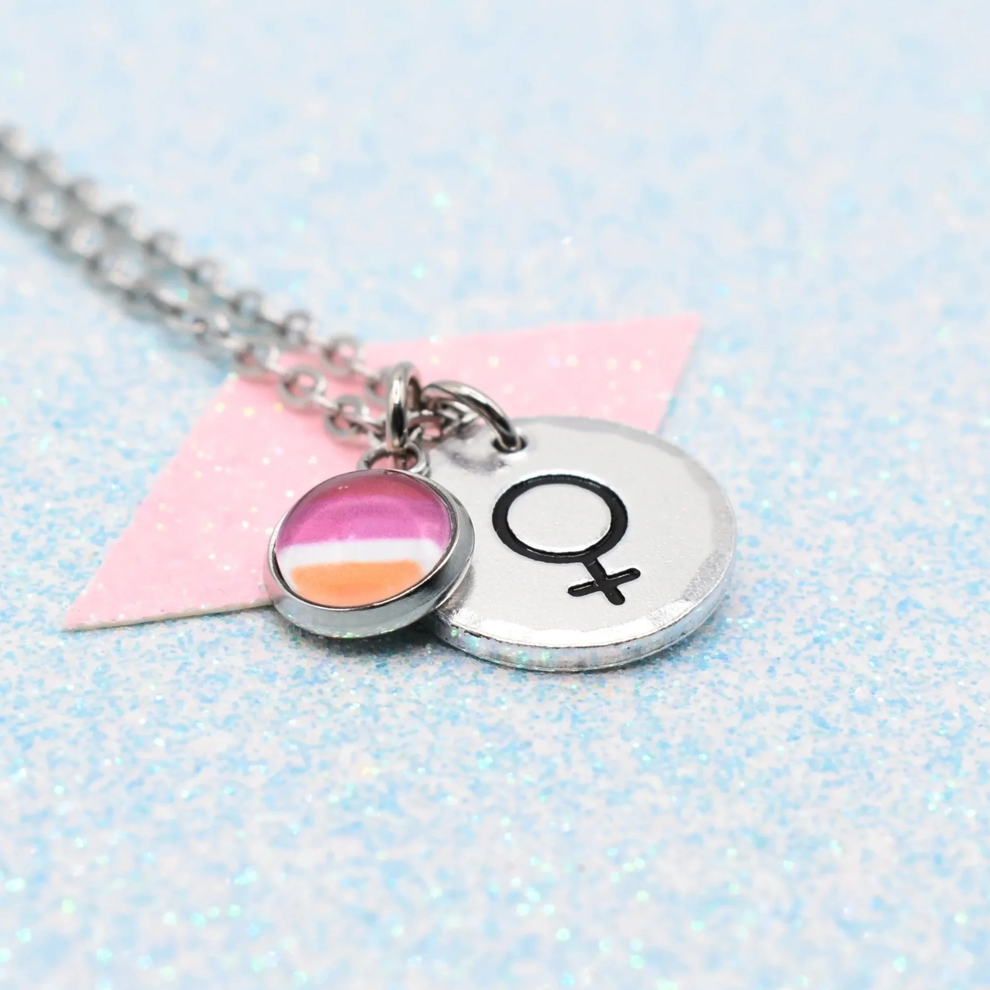 Lesbian Pride Necklace