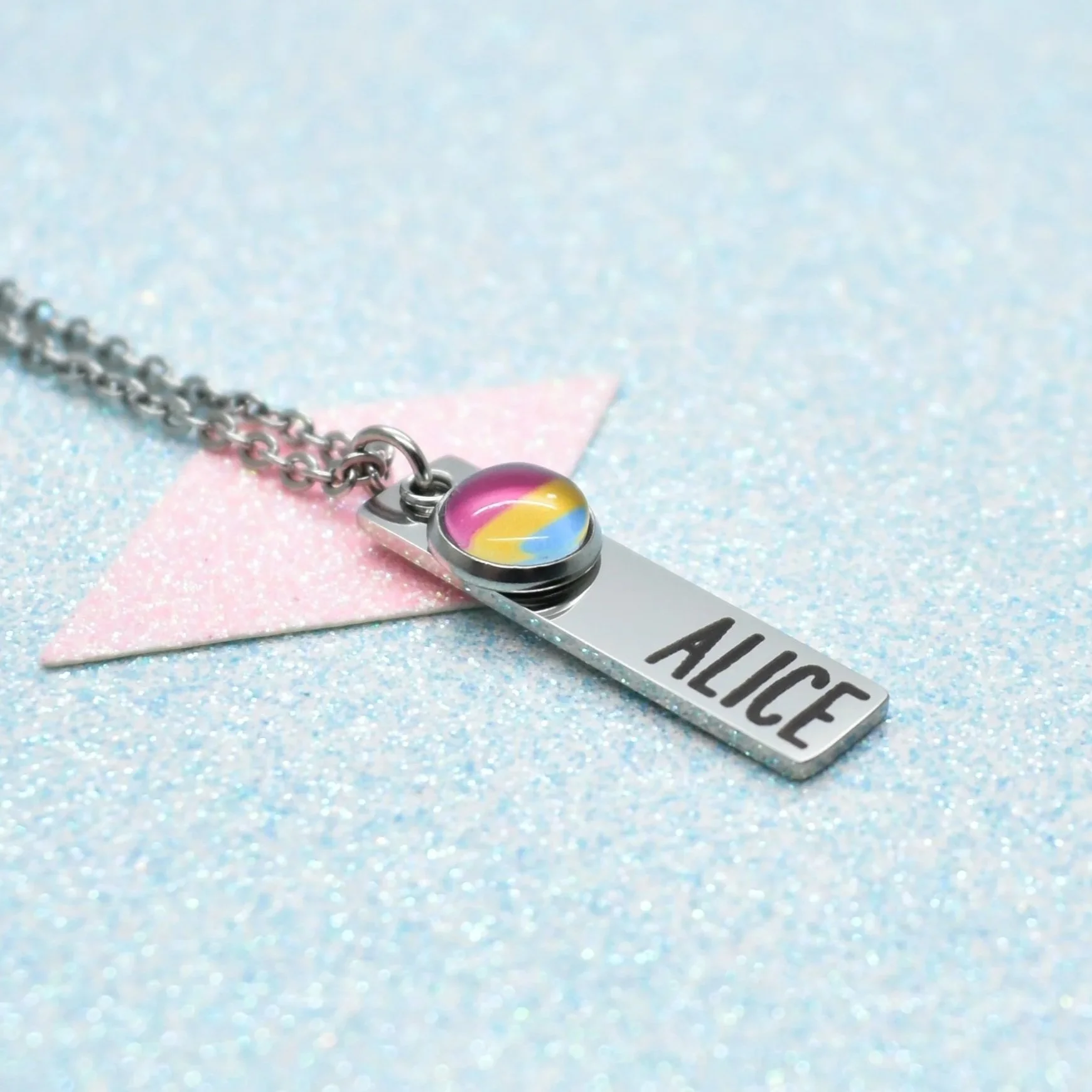 personalised pansexual jewellery