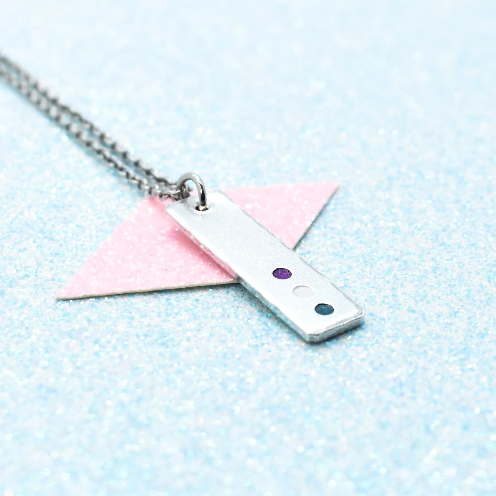 gender queer necklace LGBTQ+ identity jewellery