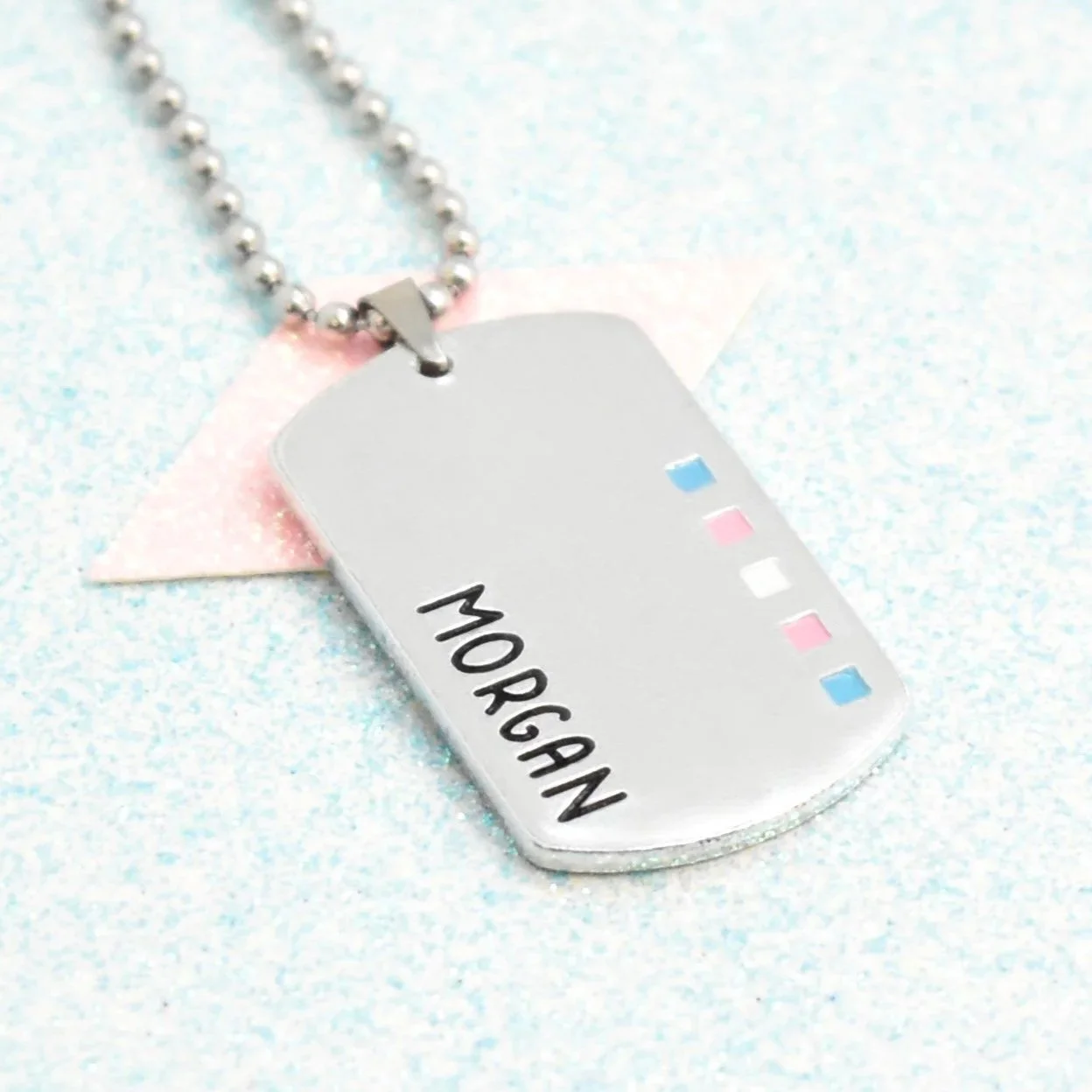 Personalised transgender jewellery with custom engraving