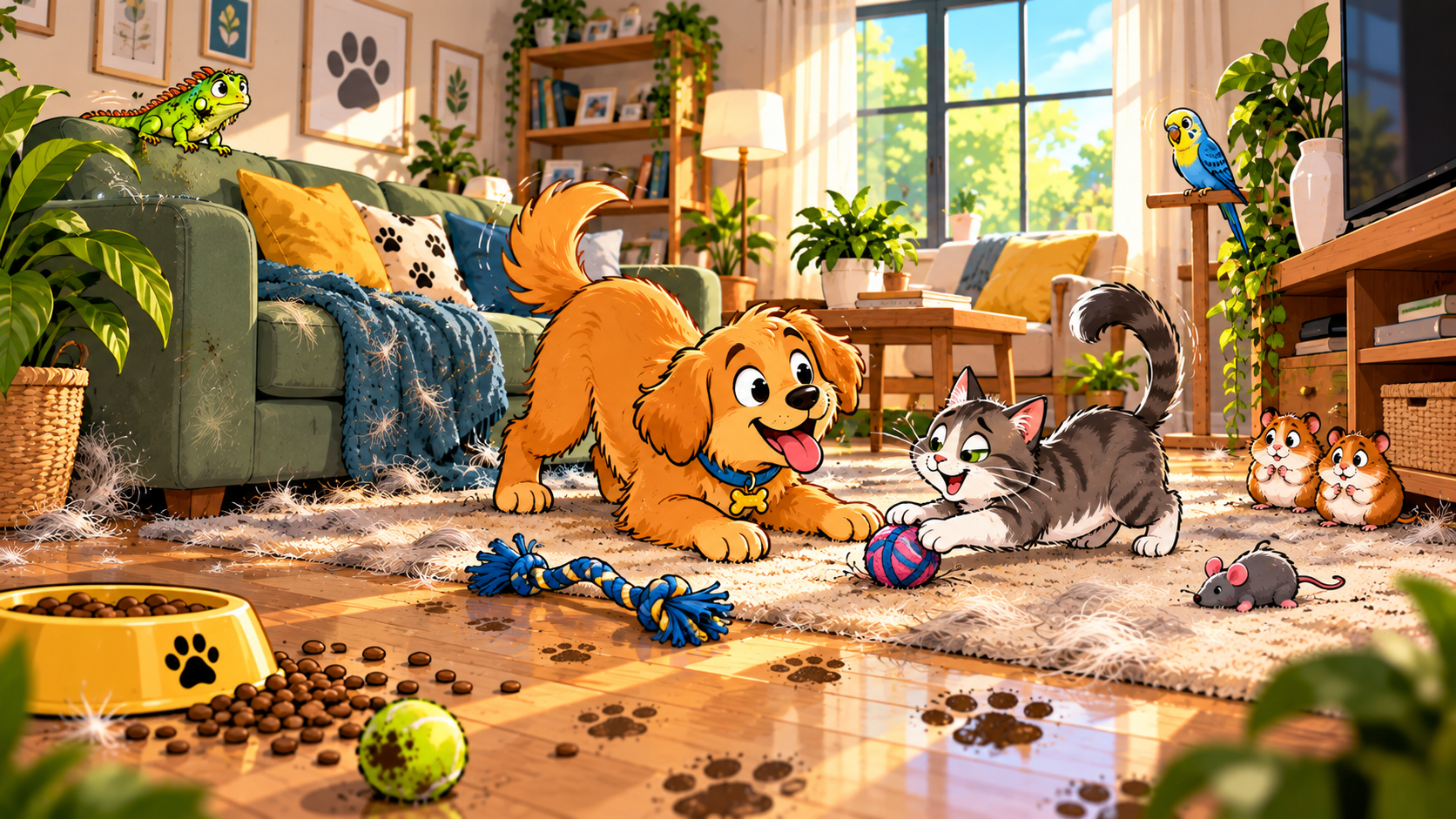 Pet Hair, Paw Prints &amp; Mystery Smells: A Pet Owner’s Guide to a Cleaner Home 🐾