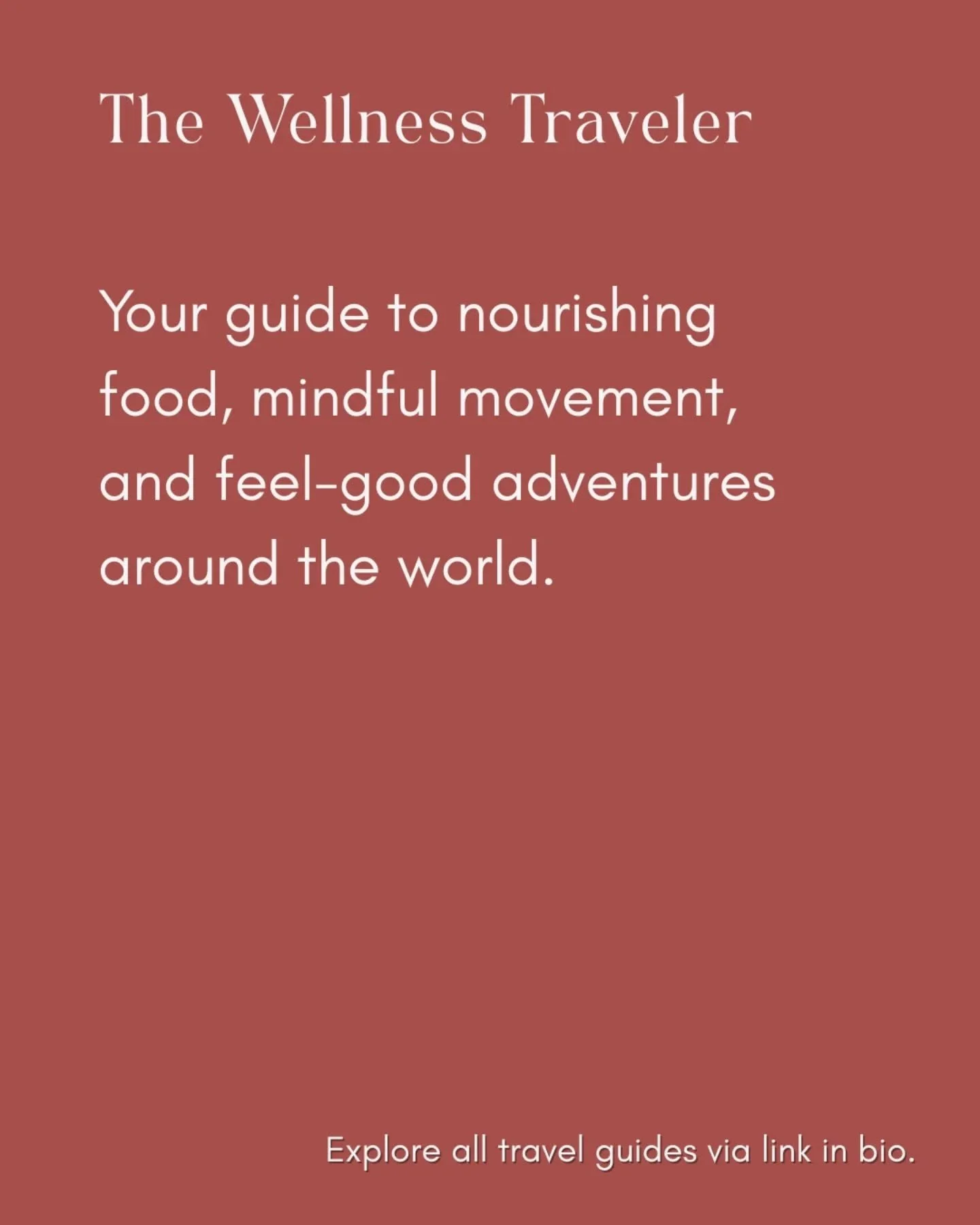 The relaunch is finally here. See all of my latest travel guides via link in bio ✨

#thewellnesstraveler #travelblog #travelbloggers #wellnesstravelblog #wellnesstravel #wellnesstraveler #wanderlust #travelingram #travel