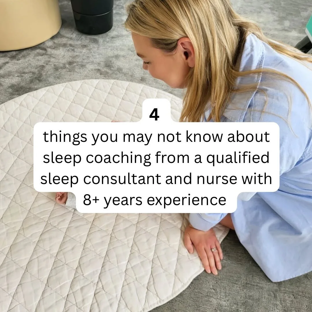 4 things you may not know about sleep coaching from a qualified sleep consultant and nurse with 8+ years experience 💤🍼