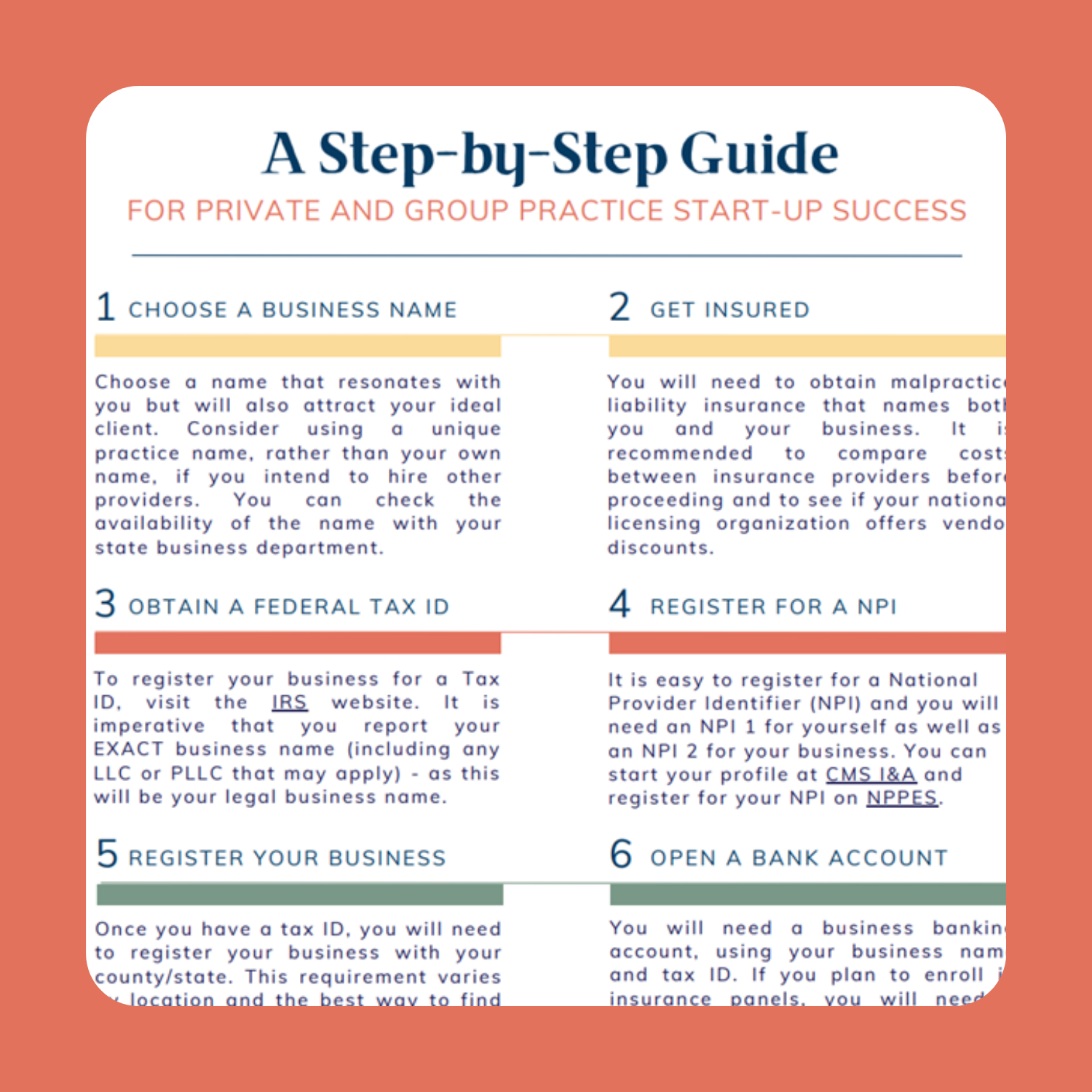 Step-by-Step Guide for Private Practice Start-up