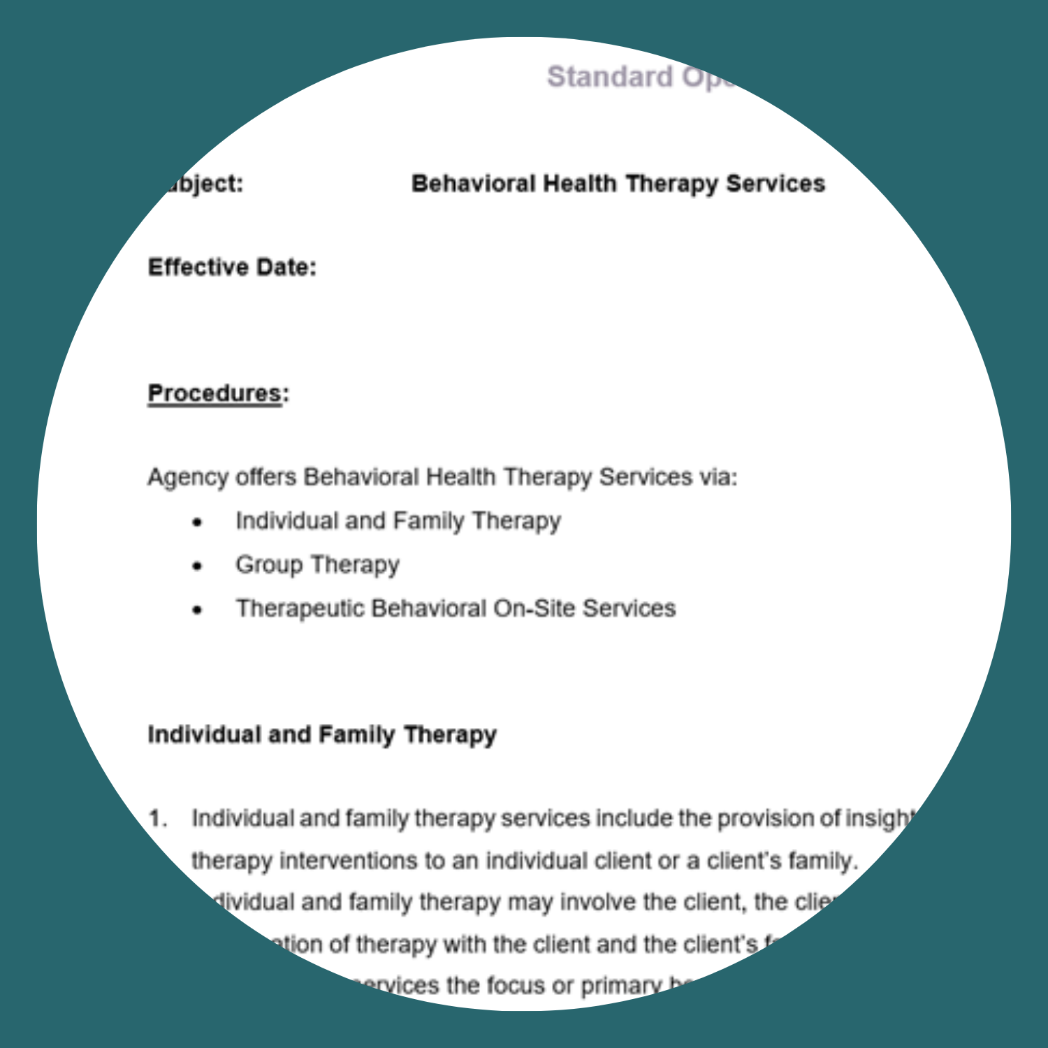 Florida Medicaid Behavioral Health Policies & Procedures