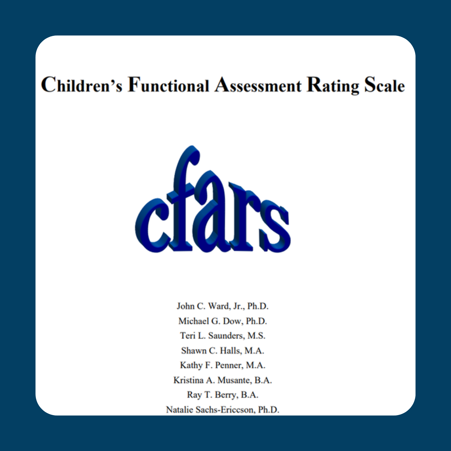 CFARS Rating Manual