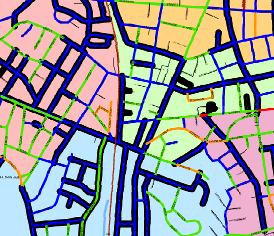 Is it art?  No, it’s the Streets of Melrose..