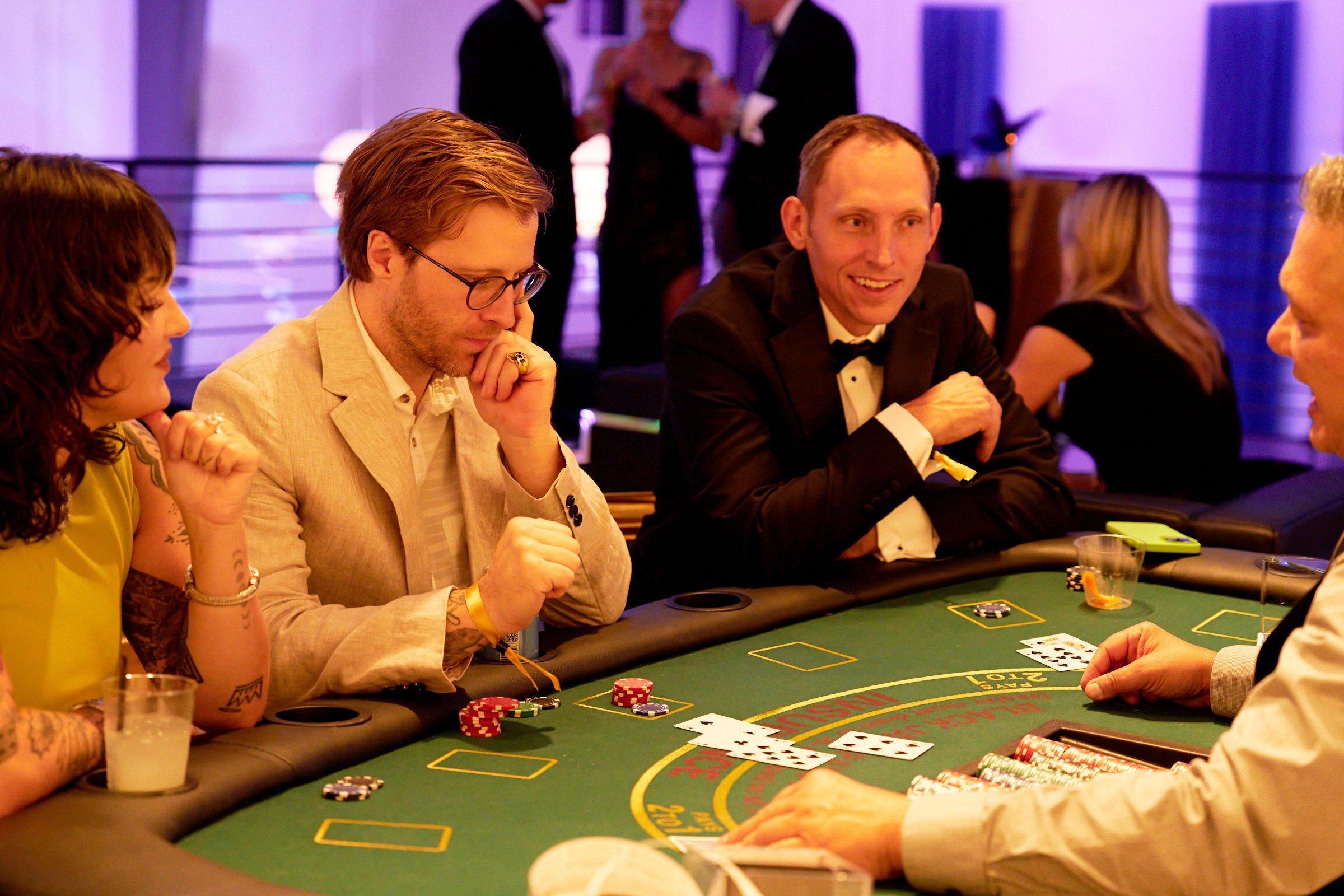 People playing poker games