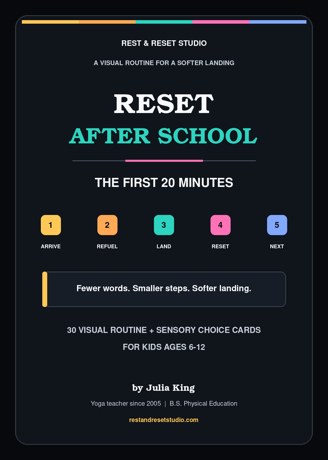 Nervous System Reset Printable Bundle, After School Routine Cards, Emotional Regulation PDF