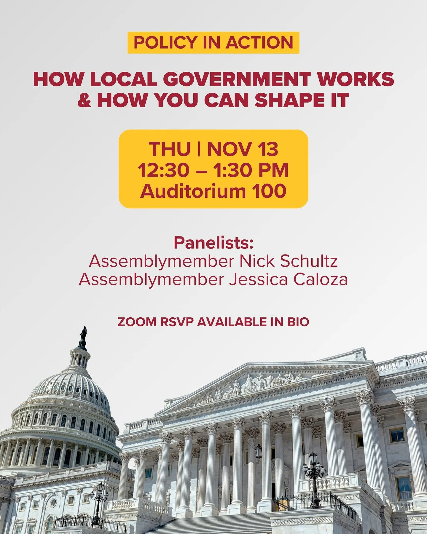 Join Assembly Members Jessica Caloza and Nick Schultz for a dynamic panel discussion exploring how state and local governments work together on critical issues such as housing, education, and public safety. This conversation offers valuable insights 