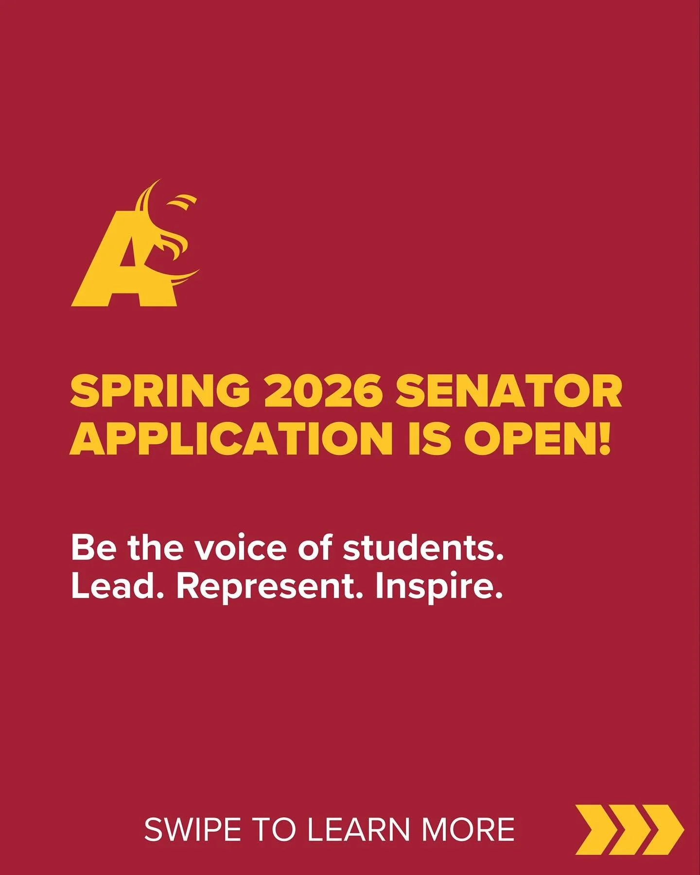 📢 ASGCC Spring 2026 Applications Are Now Open!

Be the voice of your peers and make an impact on campus.
Apply now through the link in our bio!