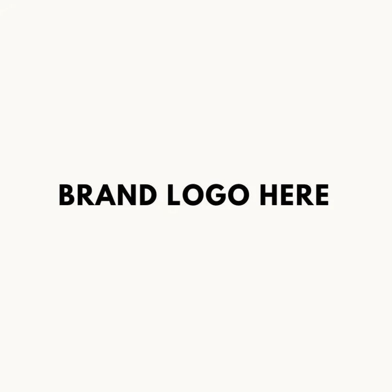 Placeholder image with text 'BRAND LOGO HERE' in the center.