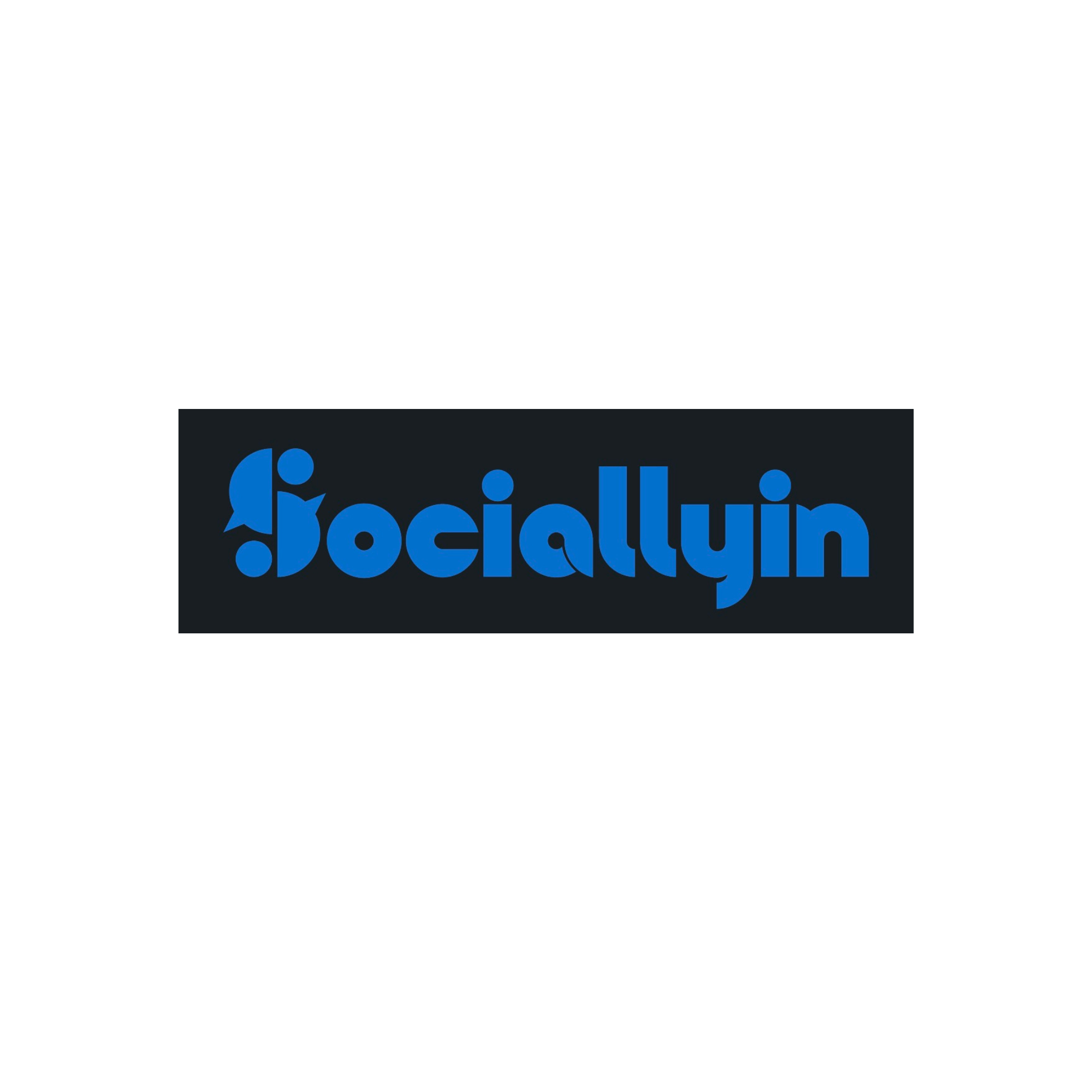 Close-up of a sign with the logo and name of the social media platform, Facebook, in blue text with a speech bubble icon.