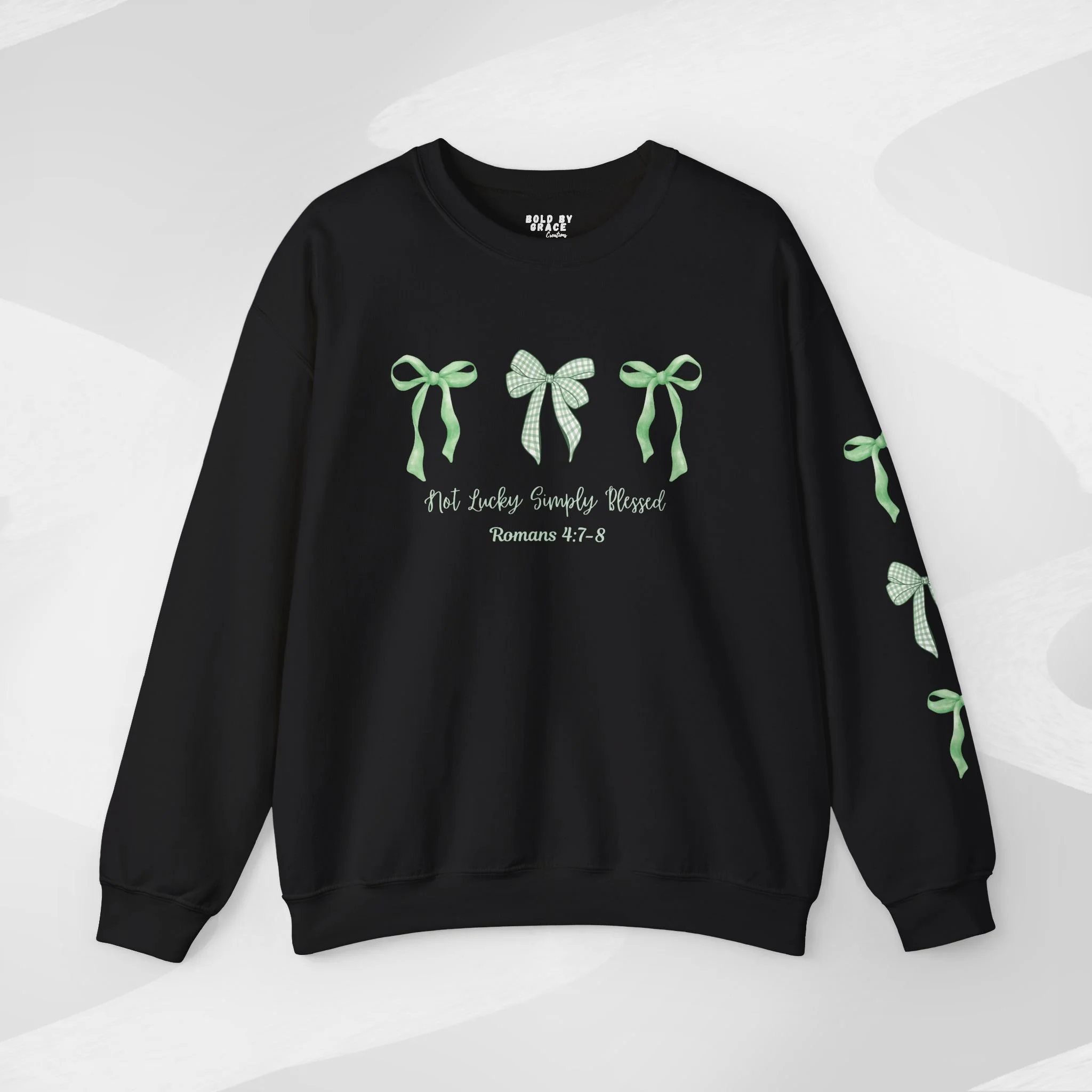 "Not Lucky, Simply Blessed" Crewneck Swetshirt | St. Patrick’s Day or Everyday Wear