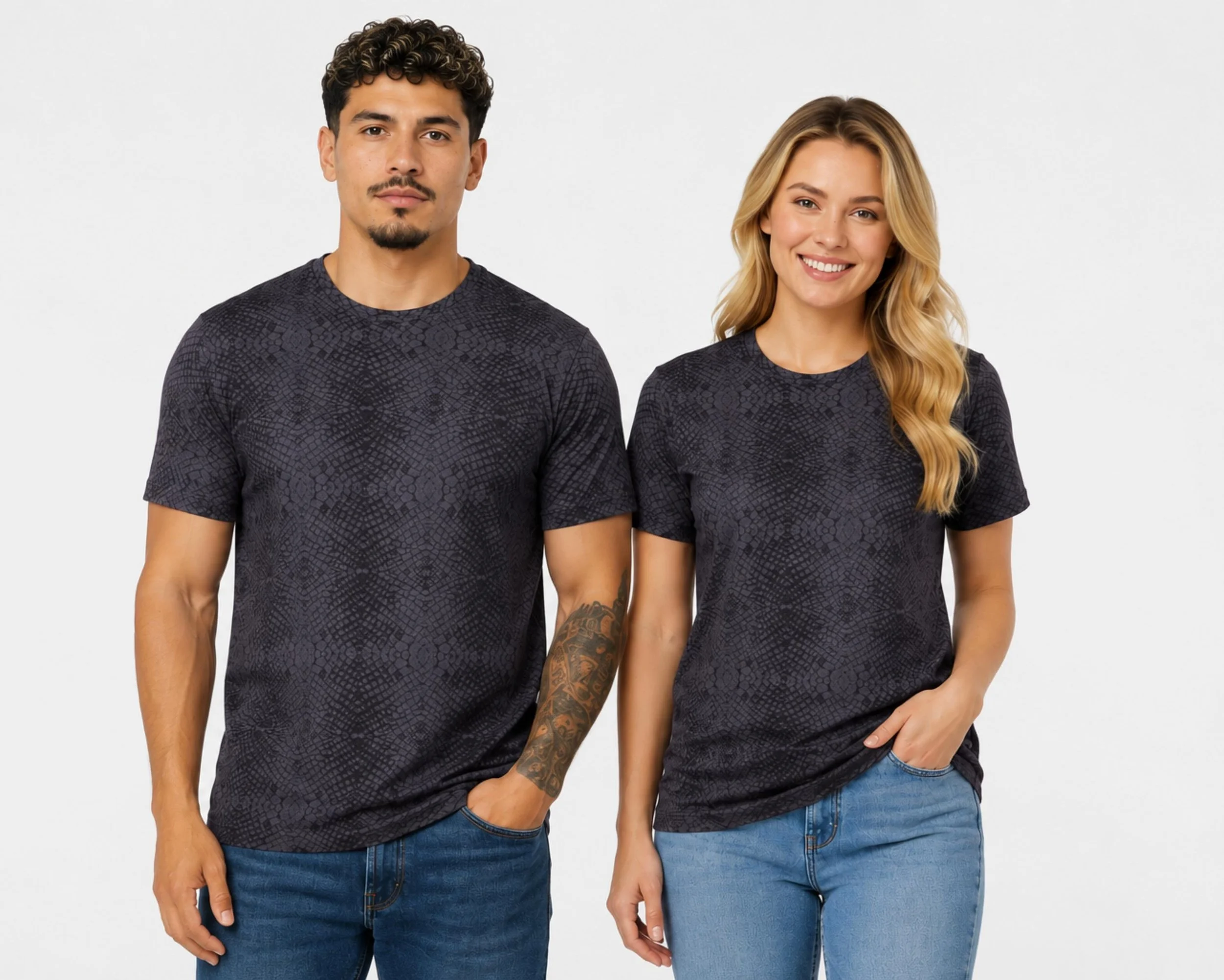 LIVE BUILDS | LAT 6901 Black Reptile Fine Jersey Tee
