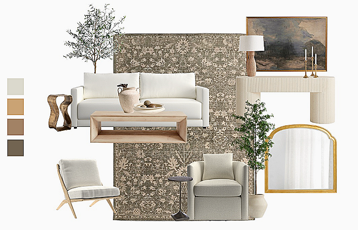 Living Area Moodboard