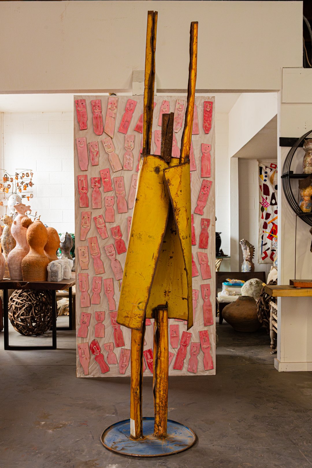 Stretched Recycle Oil Sculpture