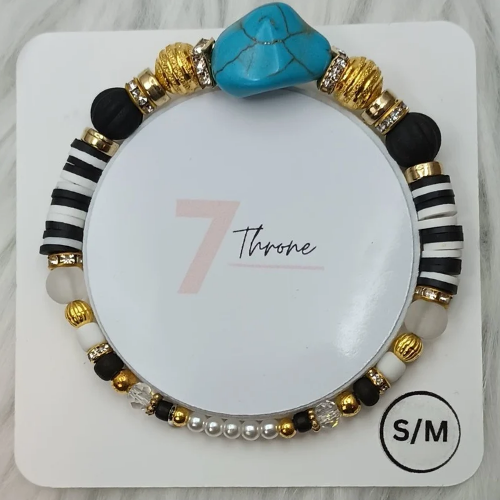 Natural stone boho bracelet