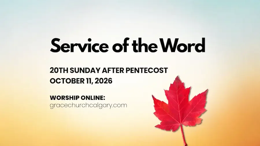 Worship Bulletin October 11