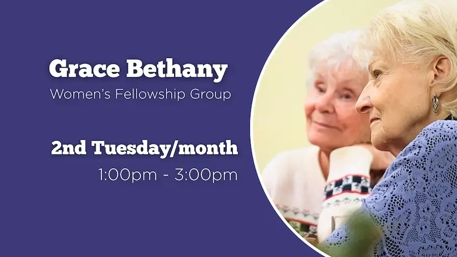 Women’s fellowship and Bible study group at Grace Presbyterian Church in Calgary, meeting monthly for devotionals, friendship, and outreach.