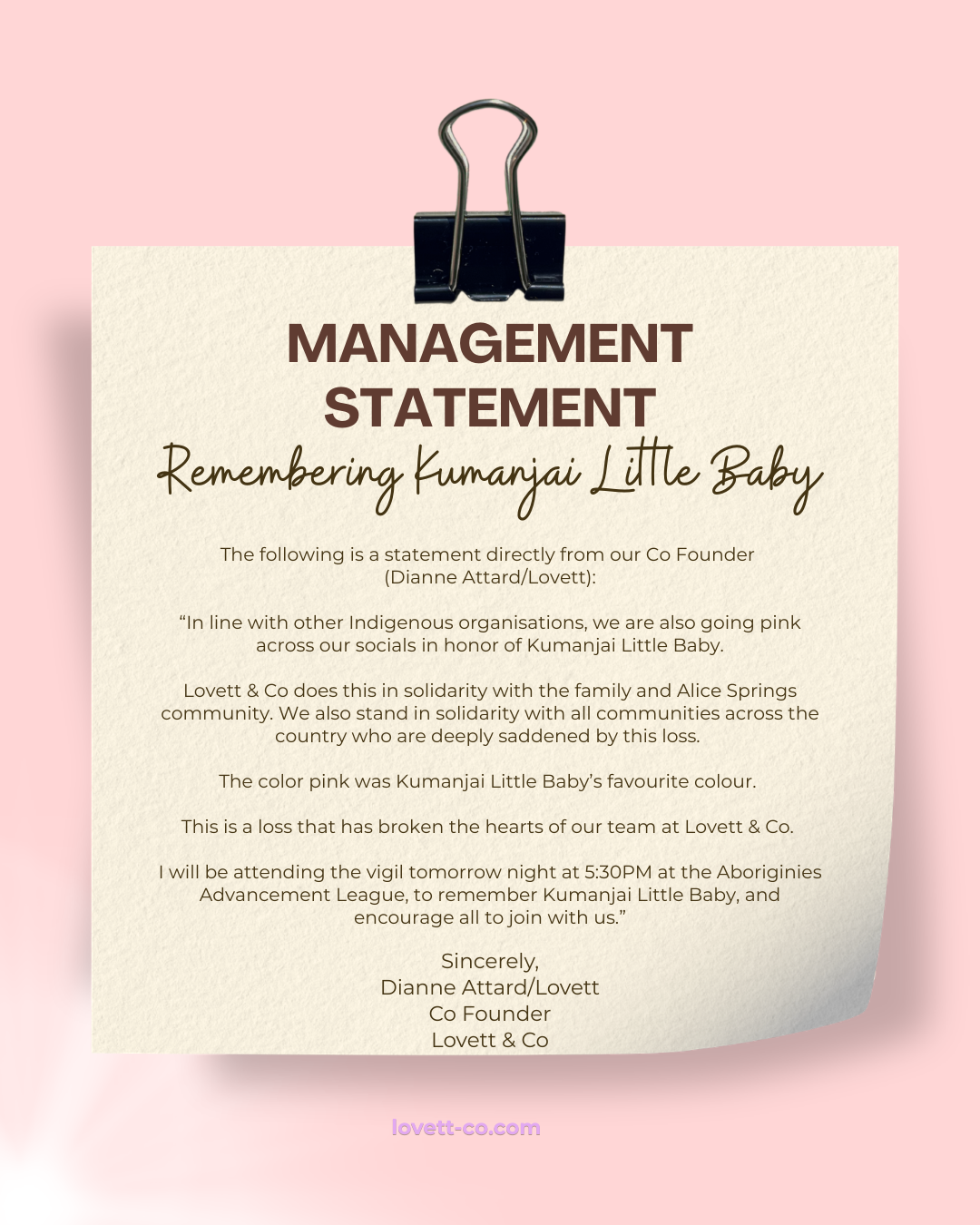 Remembering Kumanjai Little Baby 