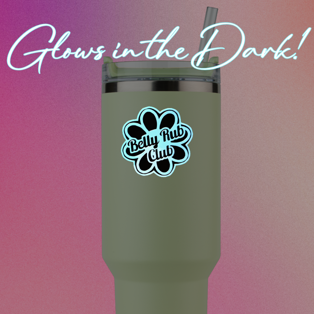 C.C.C Permanent Glow-In-The-Dark Holographic Vinyl Stickers