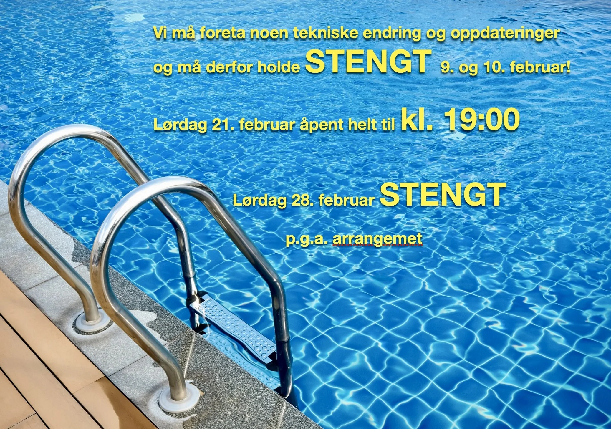 Noen stengte dager i februar