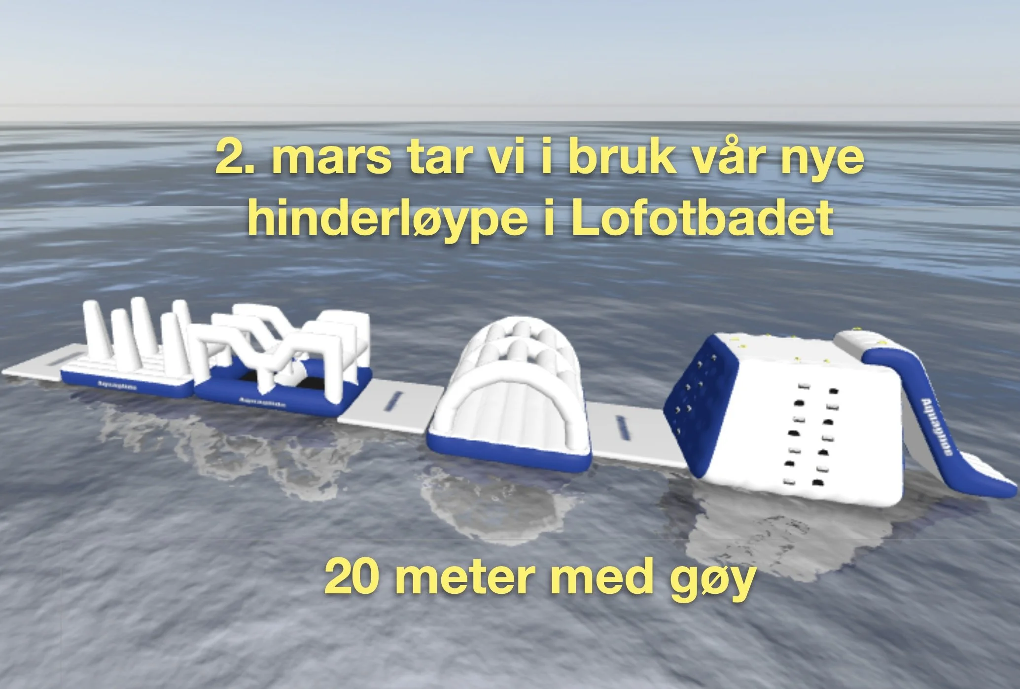 Ny hinderløype på plass 2. mars