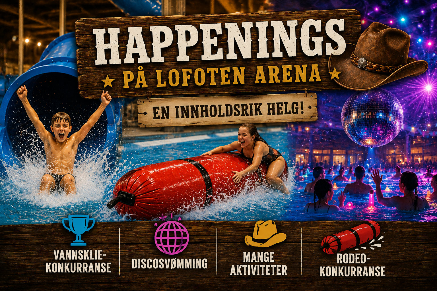 Happenings på Lofoten Arena i helgen 3.-6. september.