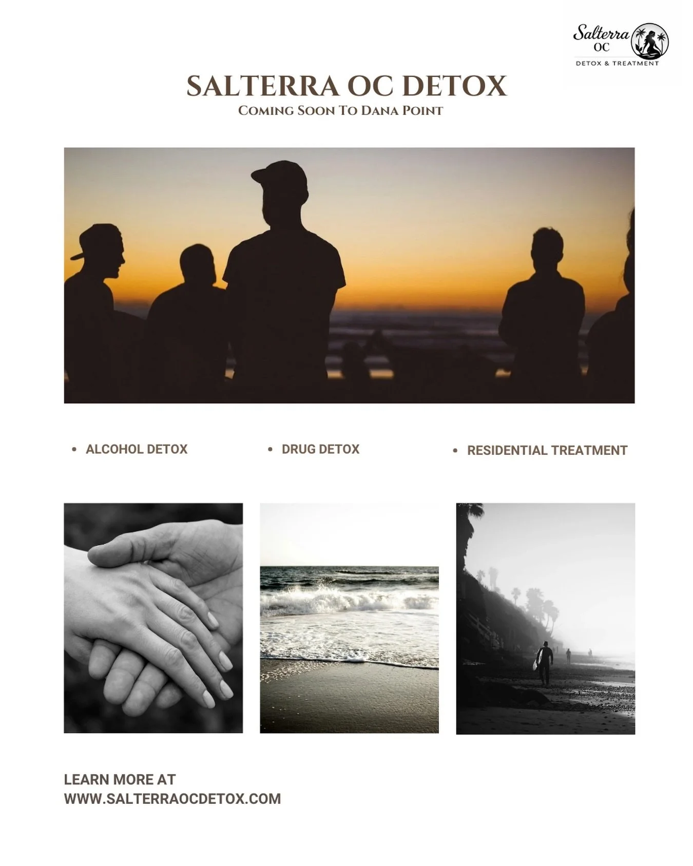 Salterra OC Detox &amp; Treatment is coming soon to Dana Point. We&rsquo;re preparing to provide compassionate, professional care for individuals seeking support with alcohol detox, drug detox, and residential treatment in South Orange County. Learn 