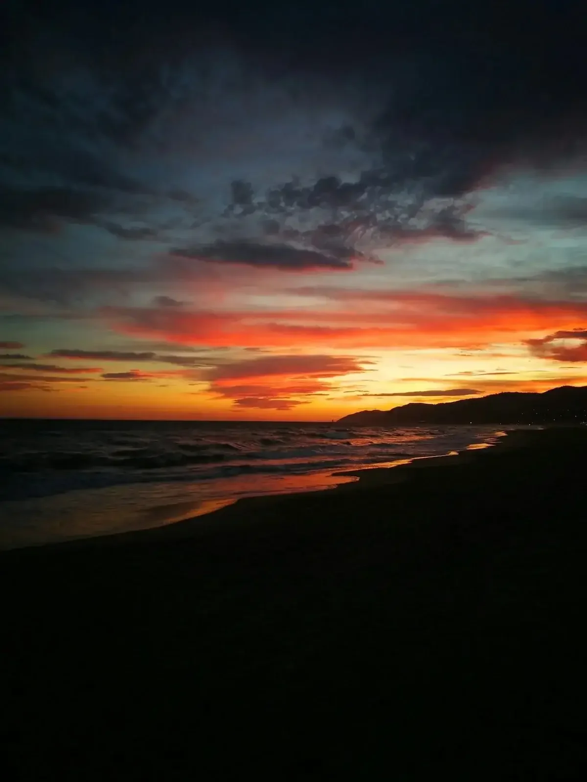 Sunset sky near Aliso Viejo, California