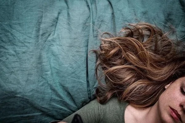 Person resting during opiate and opioid detox