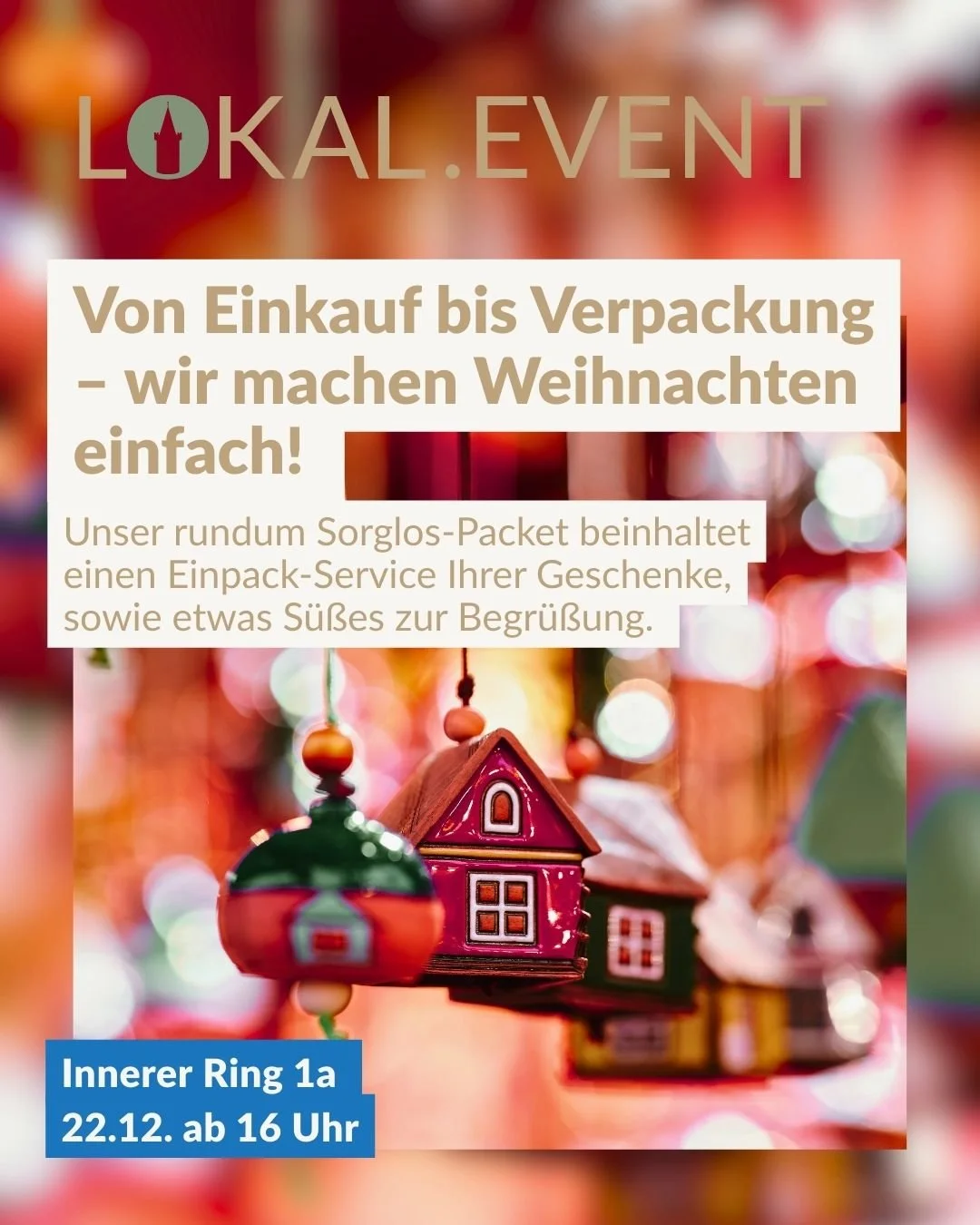 Weihnachtsshopping mit Einpack-Service