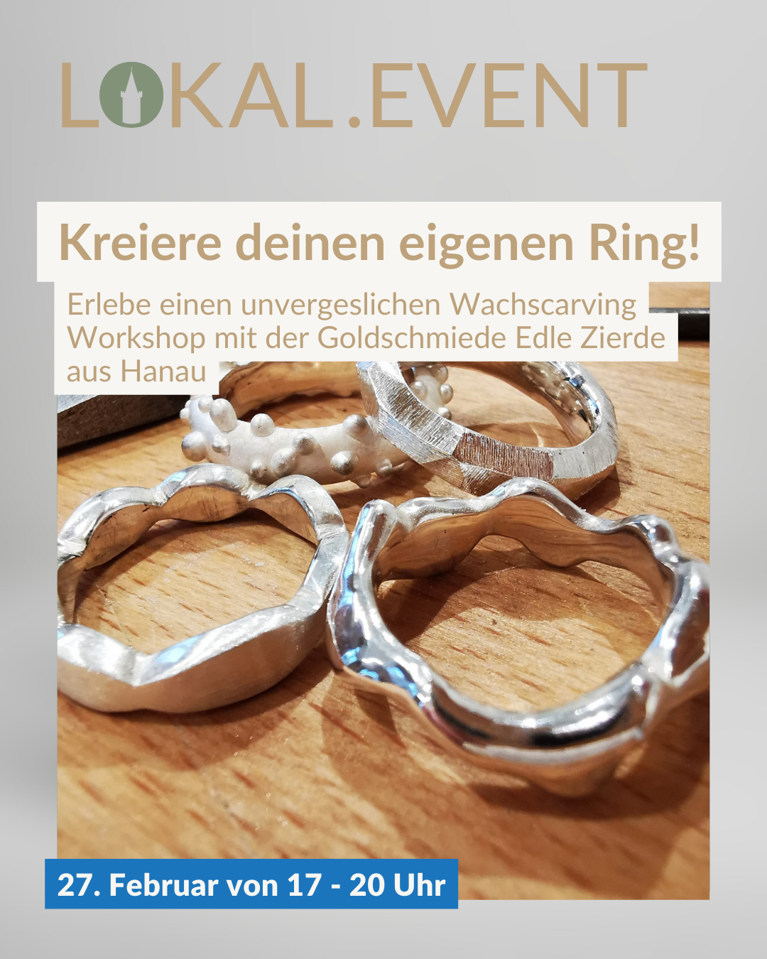 Kreiere deinen eigenen Ring mit der Edlen Zierde aus Hanau