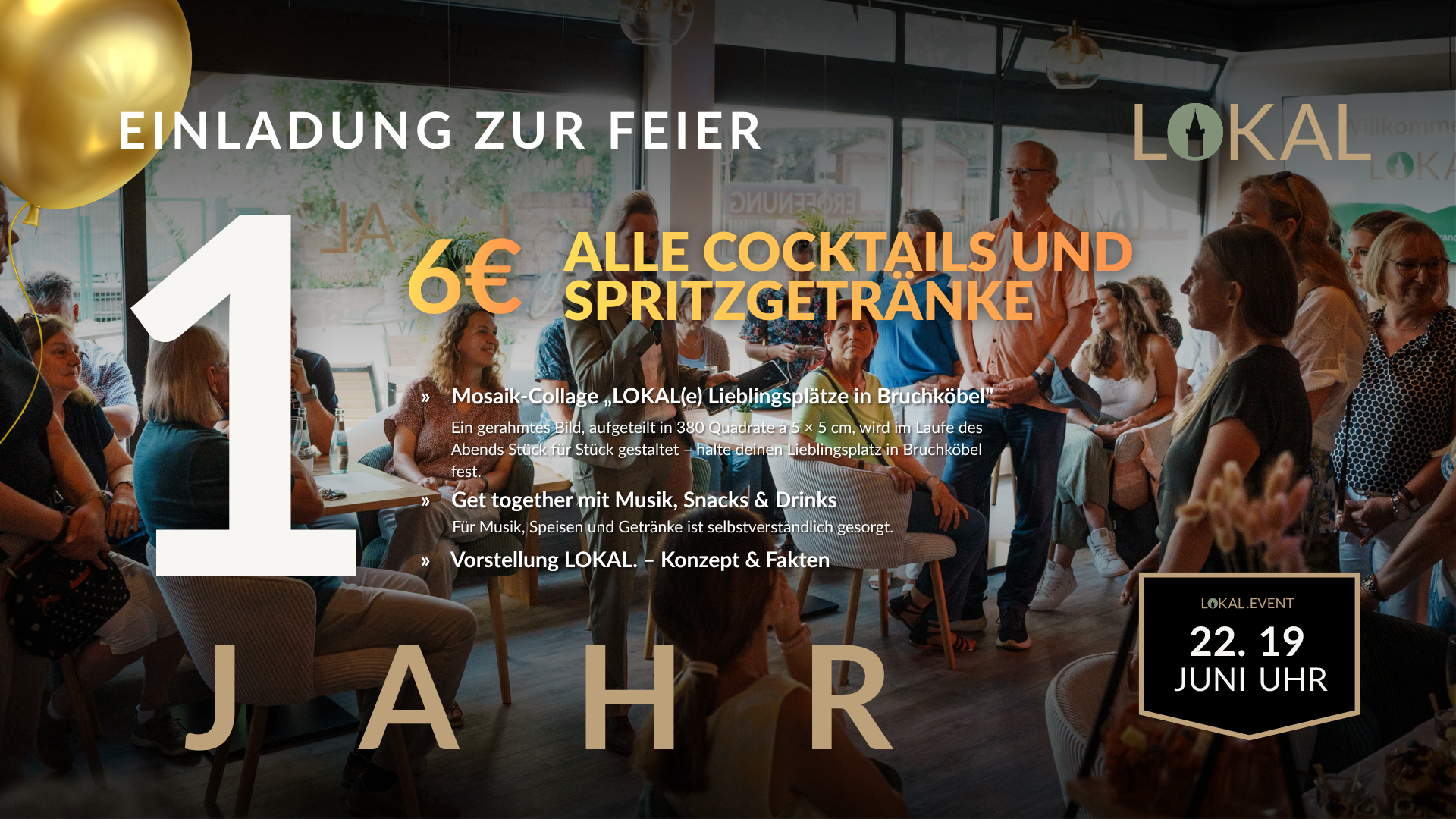 Feier zum 1-jährigen Jubiläum des LOKAL(S).