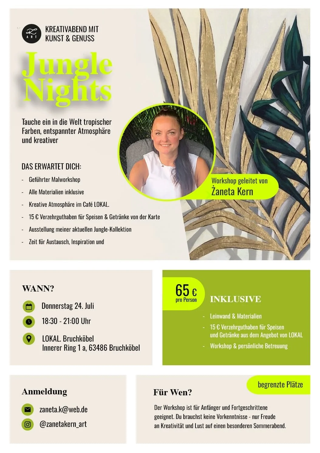 Jungle Nights – Kreativabend mit Kunst und Genuss