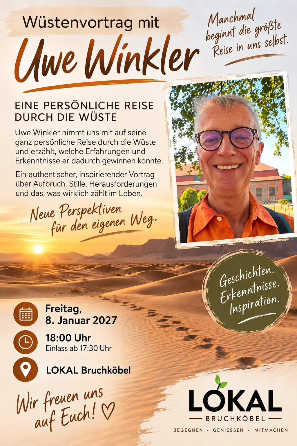 Vortrag: Die Wüste als Weg zu Dir selbst