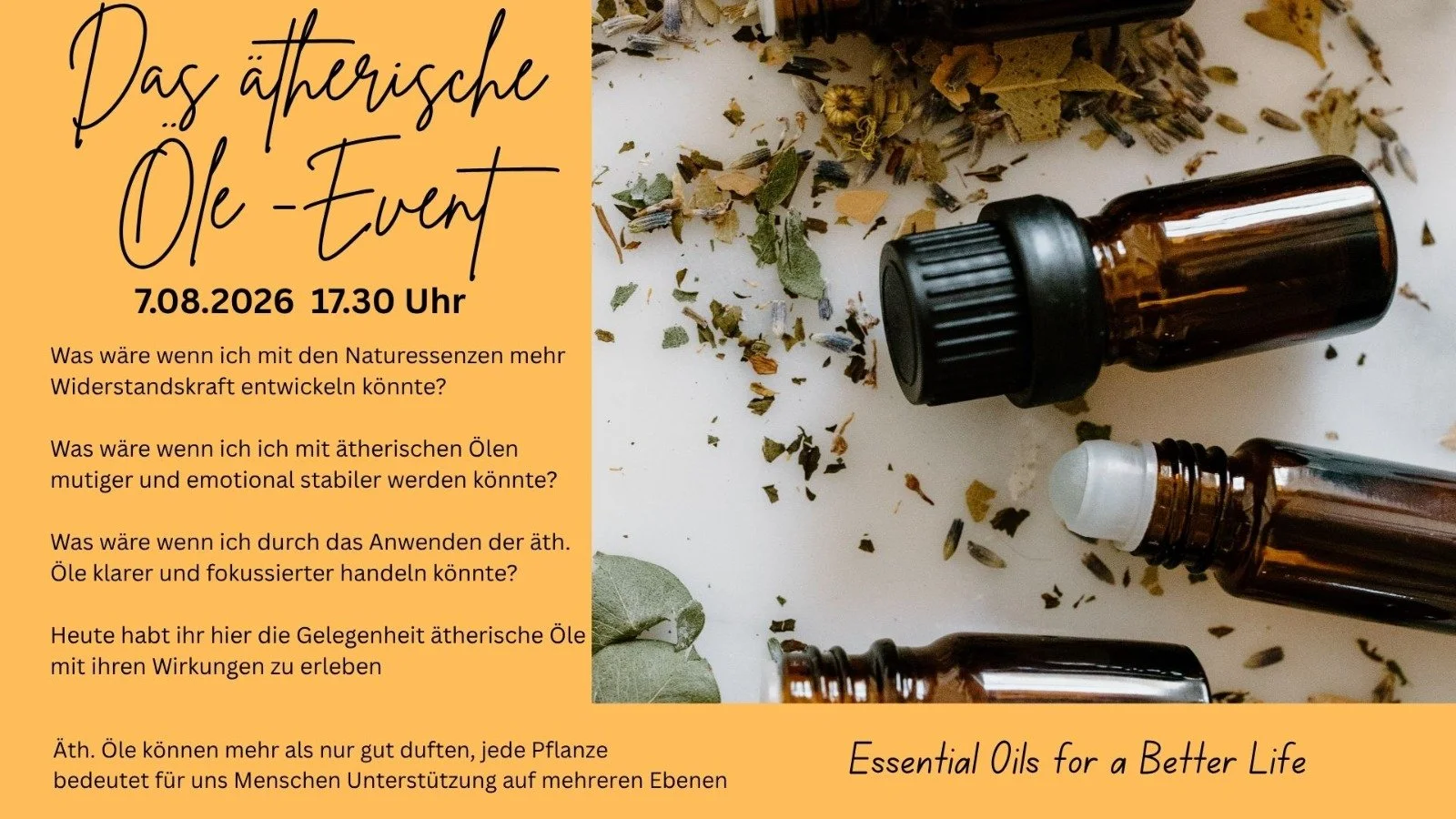 Aromaöle Infoveranstaltung 