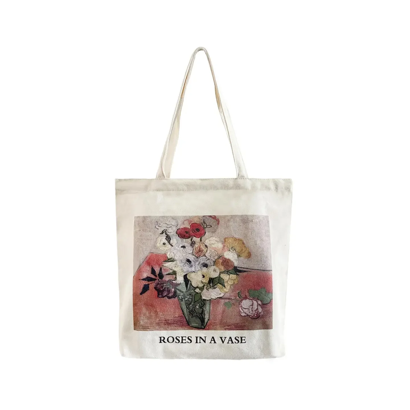 Van Gogh Roses in A Vase Cotton Tote Bag