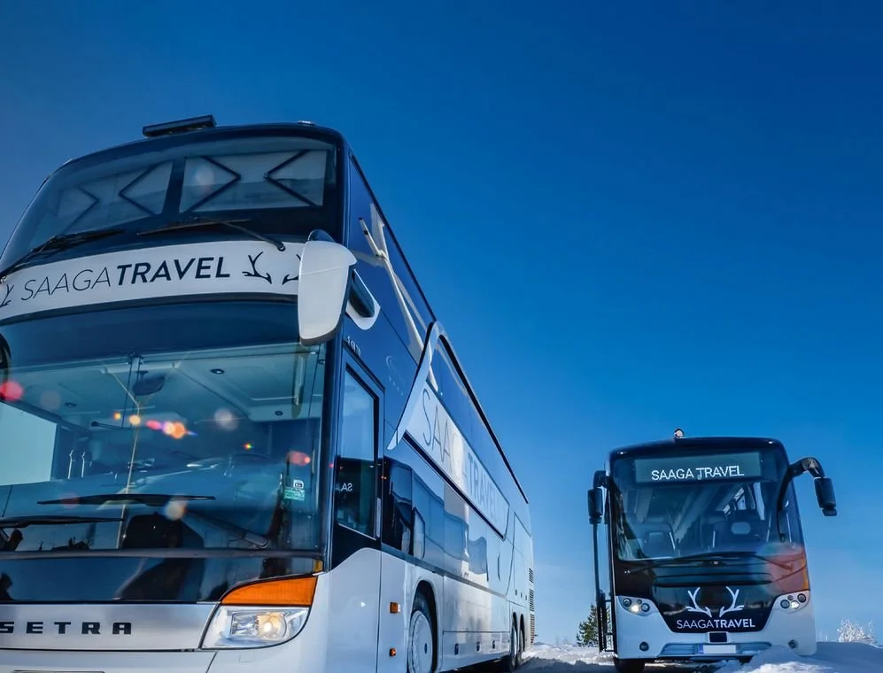 Saaga Travel - full-service charter bus transportation in Northern Finland