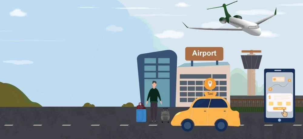 Airport Taxi, Dublin, Ireland