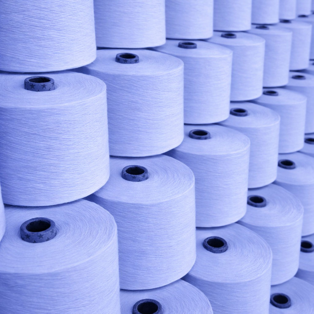 Polyester ring spun yarn