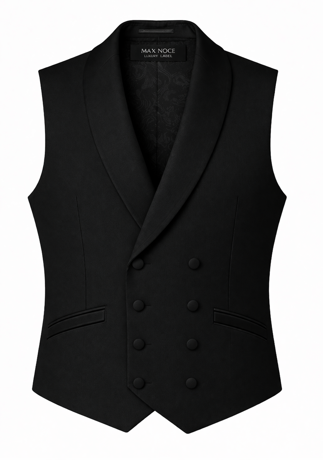 Vest Double Breasted Shawl Collar