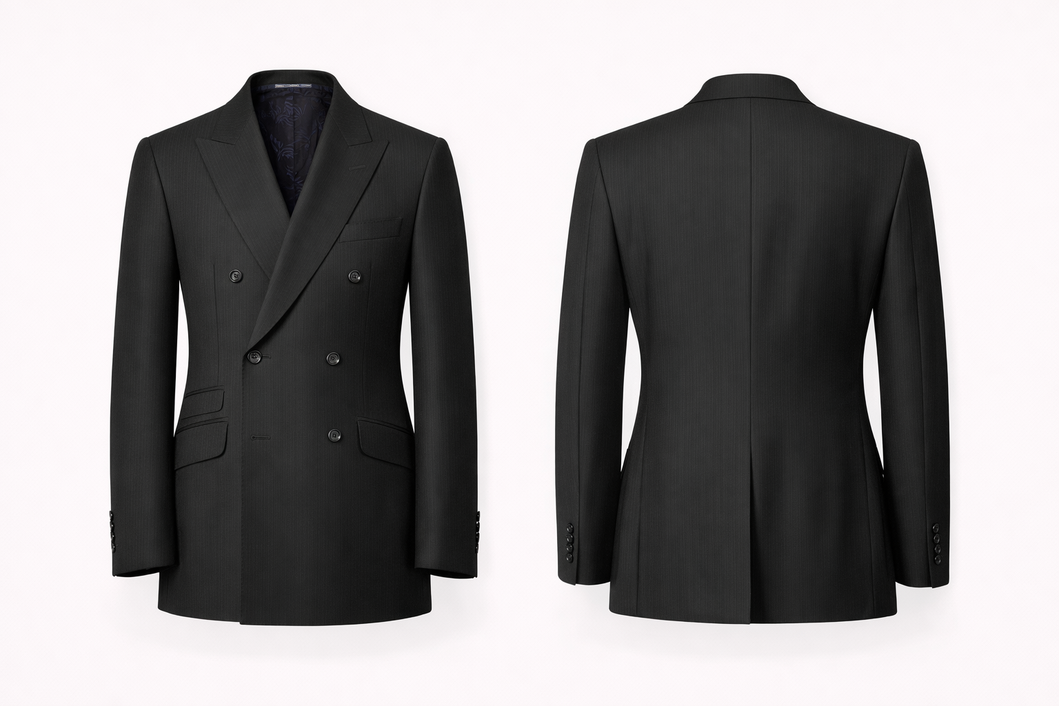 Double Breasted Jacket 3 pcs Suit
