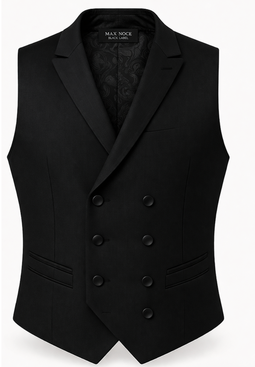 Vest Double Breasted Peak Lapels
